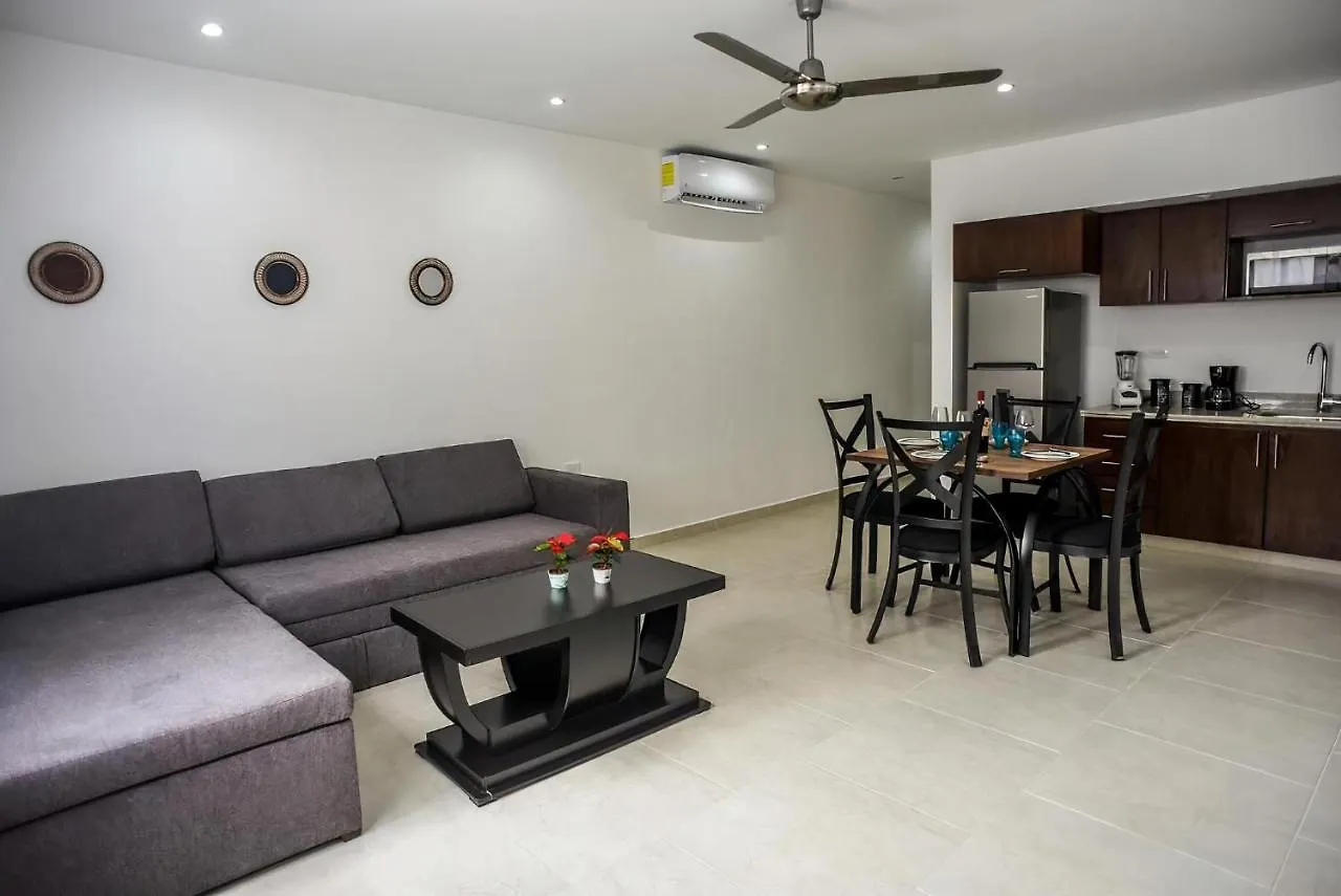 Apartment And Penthouse Blue Luxury Kukulkan 툴룸 0*,  멕시코